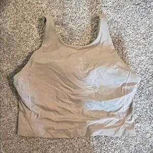 Lululemon Women's Beige Crop Tank Top